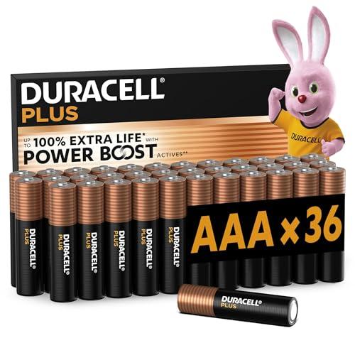 Duracell Plus AAA - Pacco da 36 Batterie Alcaline