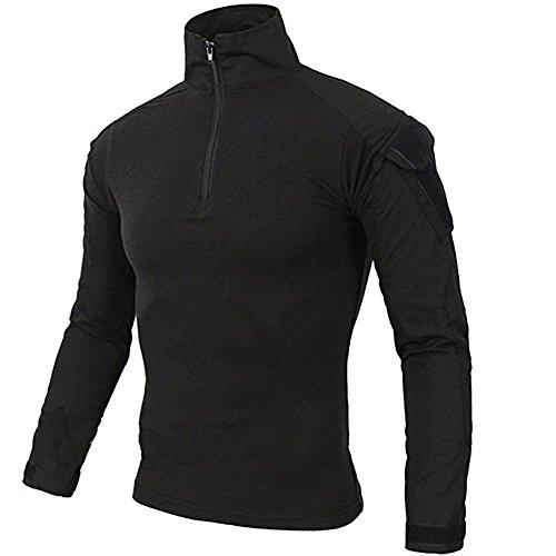 LiliChan T-Shirt Tattica Militare a Manica Lunga da Uomo