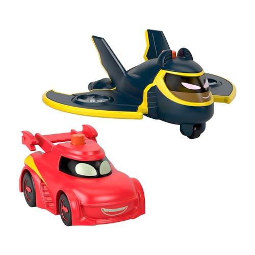 Fisher-Price DC Batwheels - Set Macchinine Luminose Redbird e Batwing