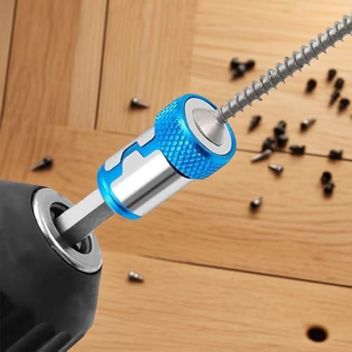 Set di 3 Supporti Magnetici per Punte da Trapano con Anelli Magnetici Antiscivolo