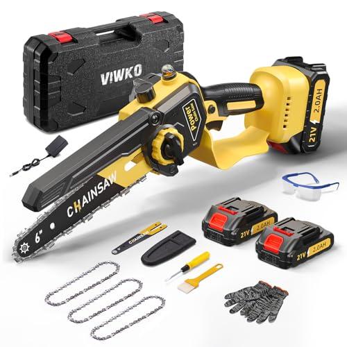 Mini Motosega a Batteria 6 Pollici, 1000W Brushless - Potenza e Portabilità per il Tuo Giardino