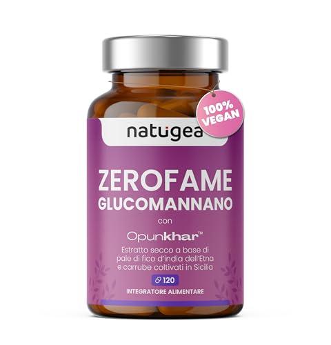 Zerofame® Glucomannano Forte Premium con Fico d'India dell'Etna e Carrube Siciliane - Vegano