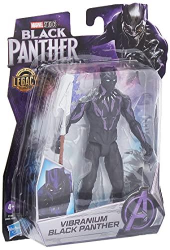 Marvel Hasbro, Black Panther, Studios Legacy Collection, Action Figure di Black Panther Vibranium in Scala da 15 cm, dai 4 Anni in su, Multi Color, E1360