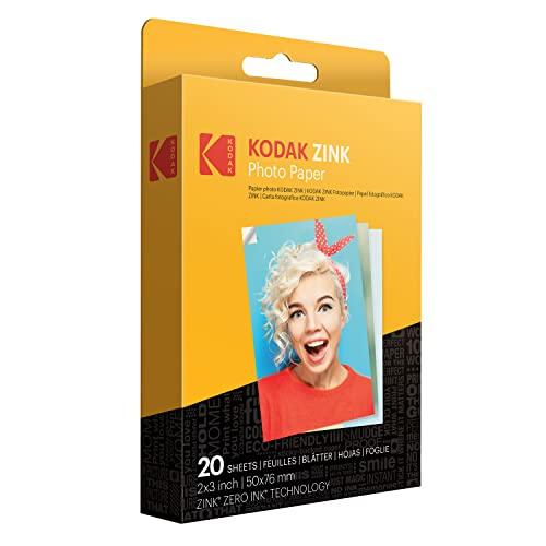 Kodak Zink Carta Fotografica 2x3