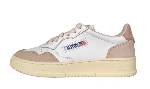 AUTRY Sneakers Donna Medialist Low Bianco-Rosa