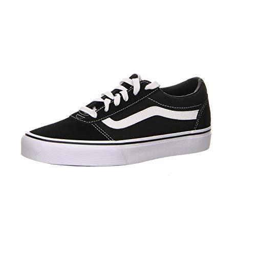 Vans Ward, Sneaker Donna, Suede Canvas Black White, 42 EU