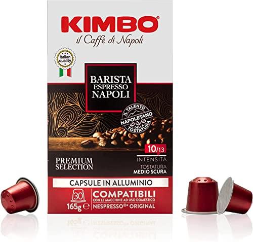 Kimbo Capsule Compatibili Nespresso* Original in Alluminio - Barista Espresso Napoli - 30 Capsule