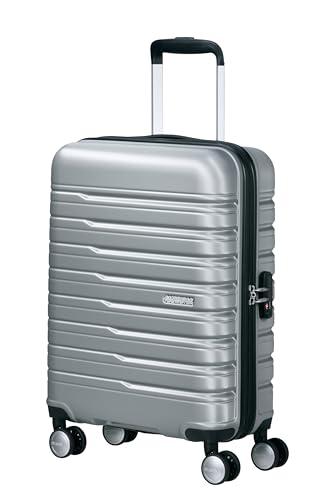 American Tourister Flashline Spinner S, Bagaglio a mano, 55 cm, 34 L, Argento (Sky Silver)