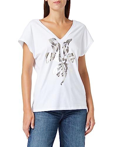 United Colors of Benetton T-shirt Scollo a V Donna Bianco