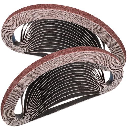 STEBRUAM Nastri Abrasivi 9 x 533 mm, 30 Pezzi, Grana 60 per Levigatrice a Nastro