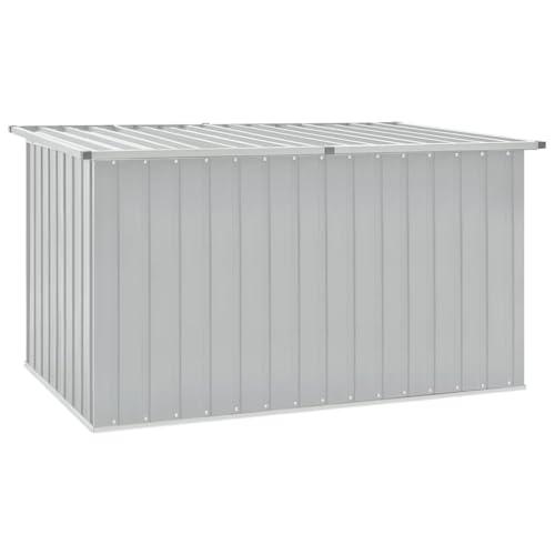 vidaXL Baule da Giardino Grigio 171x99x93 cm in Acciaio Zincato