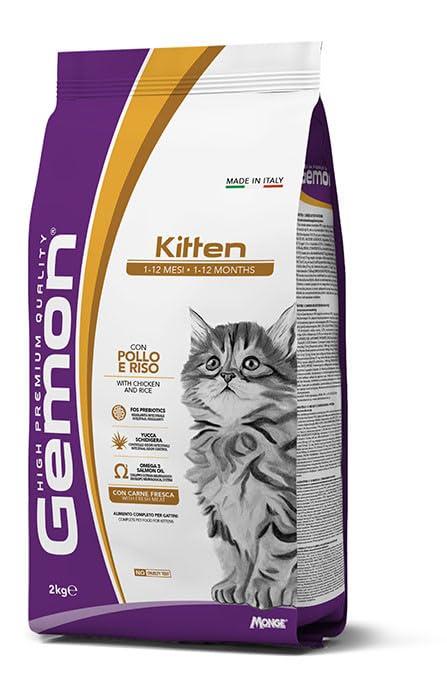 Gemon Kitten Pollo e Riso - Alimento Completo per Gattini in Crescita