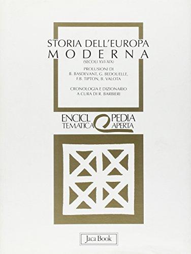 Storia dell'Europa moderna secoli XVI-XIX