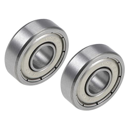 Cuscinetti a Sfere a Gola Profonda PATIKIL R1660ZZ, 6mm x 16mm x 5mm, Acciaio al Cromo, Sigillati, 2 Pezzi
