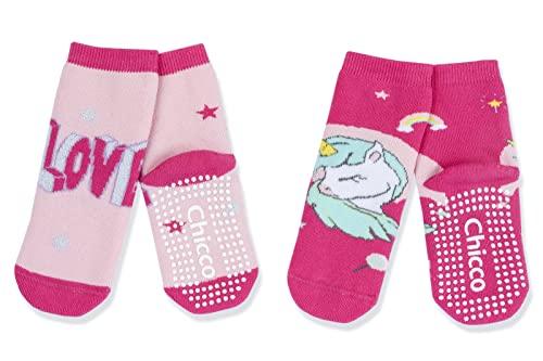 Chicco Set 2 Paia Calze Antiscivolo Bambina Cotone