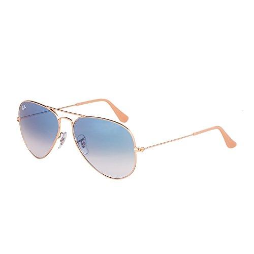 Ray-Ban RB3025 Aviator Occhiali da Sole - Oro/Gold 001/3F, 58 mm