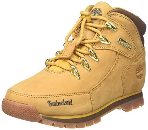 Timberland Euro Rock, Stivali Unisex - Bambini e ragazzi, Marrone (Wheat Nubuck)