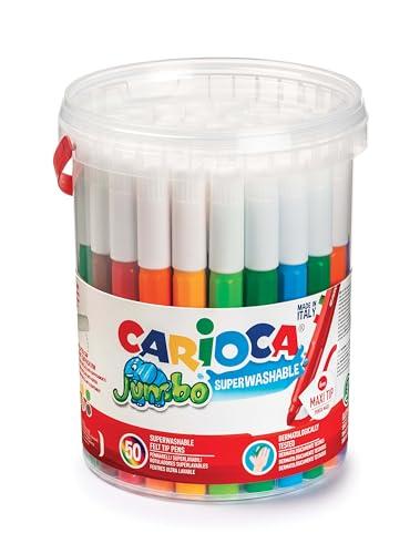 Carioca Jumbo Pennarelli Lavabili 50 Colori