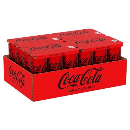 Coca-Cola Zero Zuccheri, Lattina 330 ml - Confezione da 24