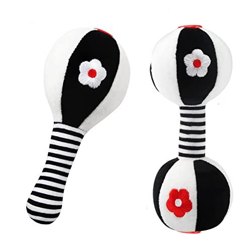 JoyLife Sonaglio Neonato Bianco e Nero: Gioco Sensoriale per lo Sviluppo del Tuo Bambino