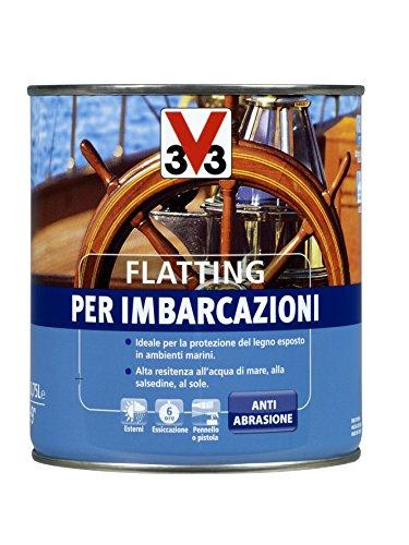 V33 Flatting a Solvente Anti-Abrasione, Alta Resistenza All'Acqua di Mare, Salsedine e Sole 2500 ml