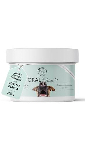 Polvere denti cane Annimally - Rimedio naturale contro tartaro, alito cattivo e placca (350 g XL)