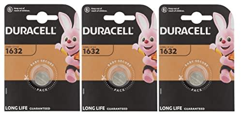 Duracell 1632 Batterie al Litio - Pacco da 3