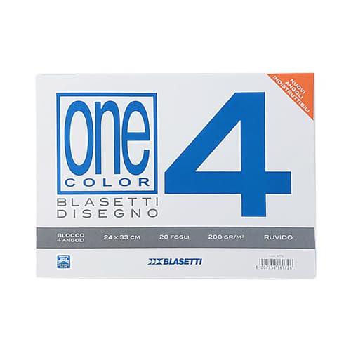 Blasetti Album da Disegno BL4 Carta Ruvida 24x33 cm, 20 Fogli 200gr/mq