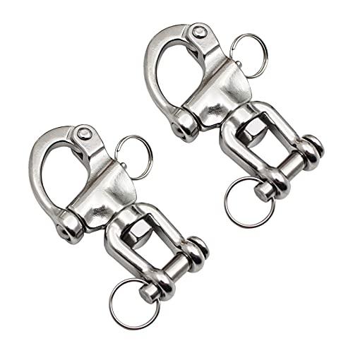Pamtns Moschettone Girevole in Acciaio Inox 316 (2 Pezzi)