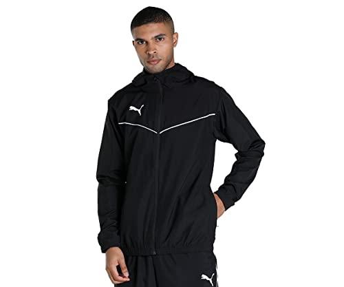 Puma Teamrise All Weather Jacket Uomo, Nero-Bianco