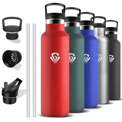 Borraccia Termica 1 Litro - Acciaio Inox, Doppia Parete Isolata, Senza BPA