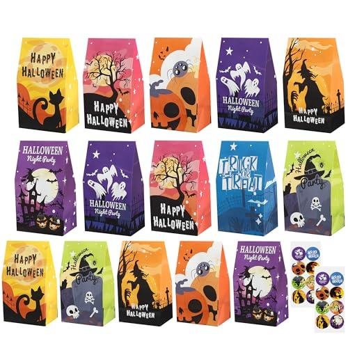 YORFULL Sacchetti Regalo di Halloween - 16 Pezzi di Pura Magia per il Tuo Dolcetto o Scherzetto!