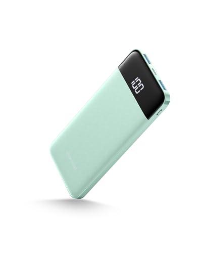 Charmast Power Bank 10400mAh: Caricabatterie Portatile Ultra Slim con Display LED e USB-C