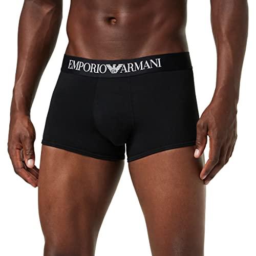 Emporio Armani Uomo Boxer Iconic Logoband Boxer, Nero Bianco, M