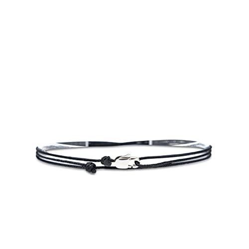 Bracciale Sottile Unisex con Chiusura a Clip Fatta a Mano