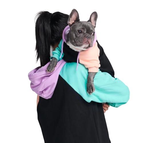 Spark Paws Cyber - Felpa con cappuccio a blocchi di colore, taglia 2XL, Cyber, XX-Large
