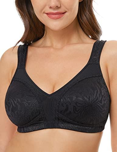 Wingslove Reggiseno Minimizer Senza Ferretto Taglie Forti Nero