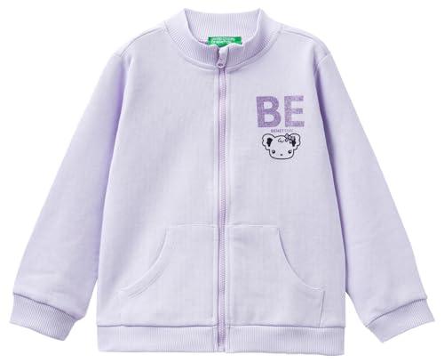 United Colors of Benetton Giacca M/L 3J70G502U Maglione Cardigan, Malva 26G, 90 Bambina