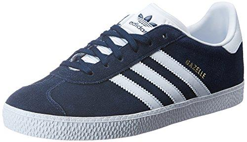 adidas Gazelle J, Sneakers Unisex - Bambini e Ragazzi, Blu Collegiate Navy Ftwr White Ftwr White, 39 1/3 EU