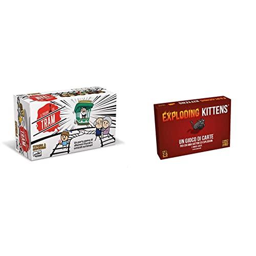Asmodee Il Trauma del Tram & Exploding Kittens - Bundle Giochi da Tavolo