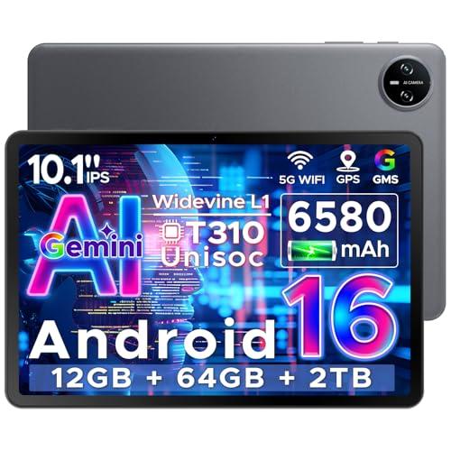 DOOGEE Tab A9 Tablet Android 16, 10 Pollici, 12GB RAM, 64GB ROM, Batteria 6580mAh