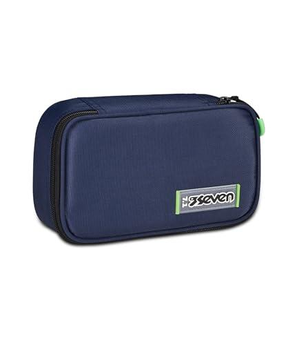 Seven Astuccio Scuola Quick Case Freethink Blu Completo