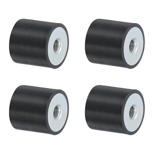QUARKZMAN 4 Pezzi Ammortizzatori in Gomma M6 - 20x20mm Supporti antivibrazione