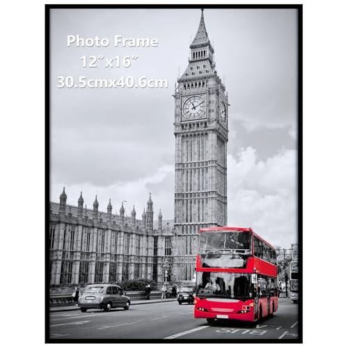 Giftgarden Cornice 30x40 Nera in PVC per Foto, da Parete o Tavolo