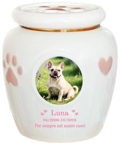 Urna in Ceramica Personalizzata per Animali Domestici - Ricordo Indelebile del Tuo Compagno