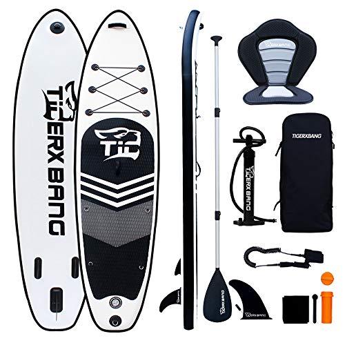 Tigerxbang SUP - Tavola da Stand Up Paddle Gonfiabile Completa, 320x80x15cm