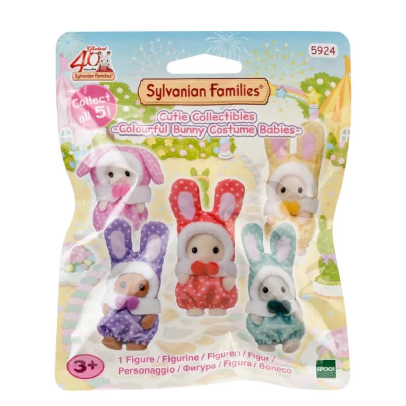 EPOCH Sylvanian Families Cutie Collectable – Colorato Baby Bunny Costume Series Blind Bag