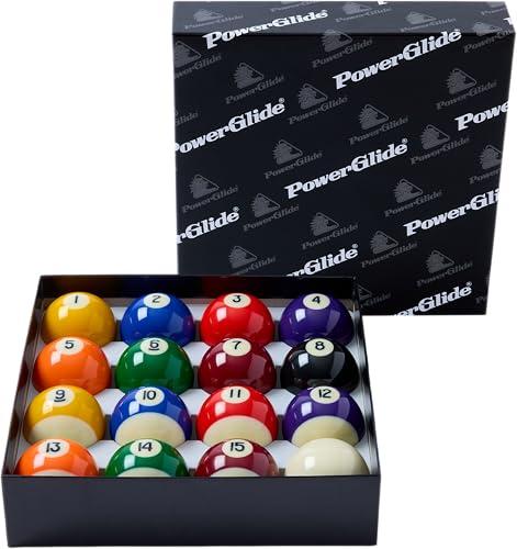 PowerGlide Set Palline Biliardo Torneo (51mm) con Pallino