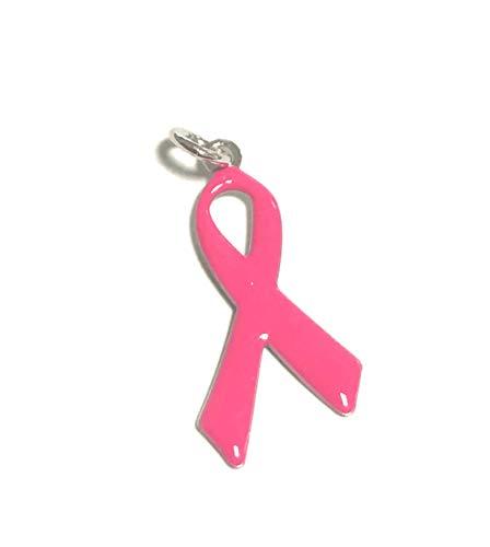 Ciondolo Nastro Rosa in Argento 925