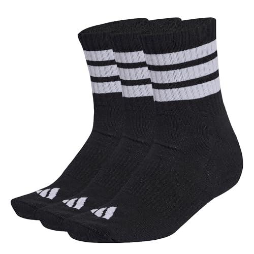 Adidas 3 Stripes Cushioned Sportswear Mid Cut Socks - Confezione da 3 Paia